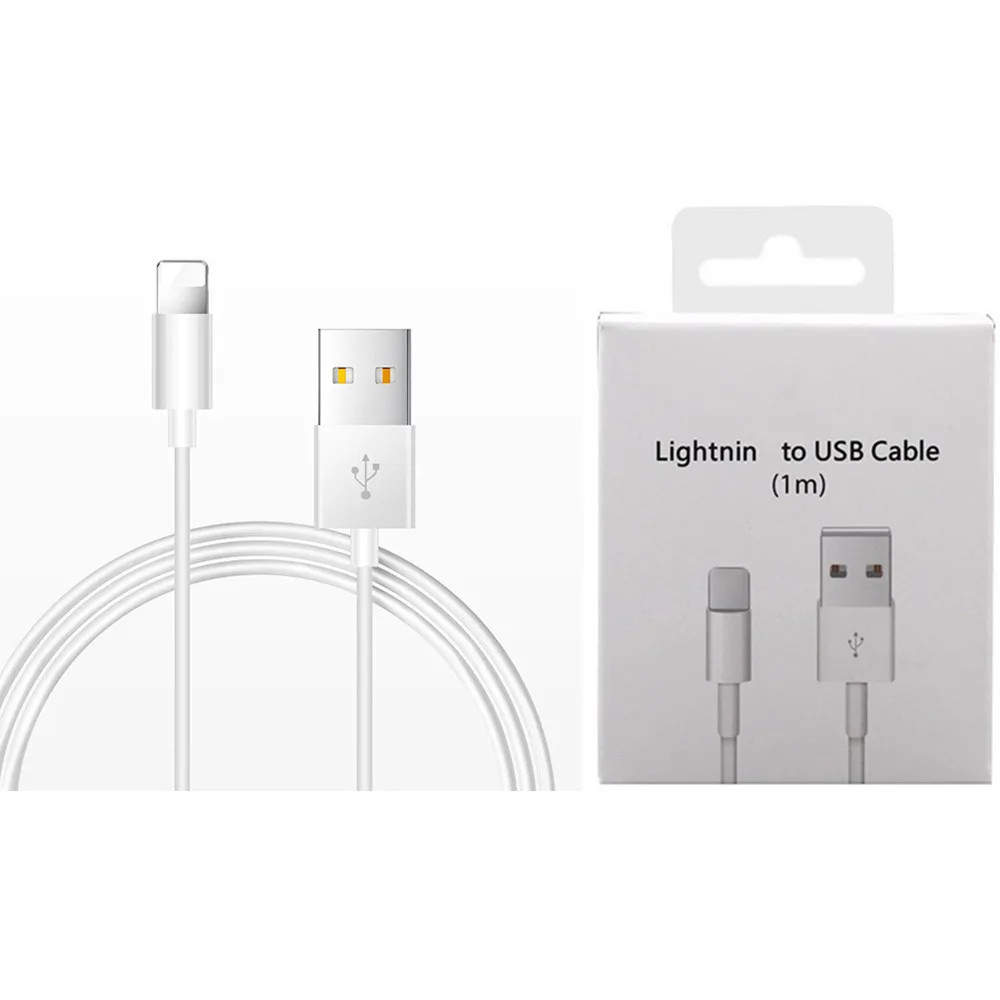 USB кабель для Lightning iPhone 5 5S 6 6S 7 8 Plus X XS Max XR SE провод для быстрой зарядки 1 м 2 м usb кабель для зарядки и синхронизации данных