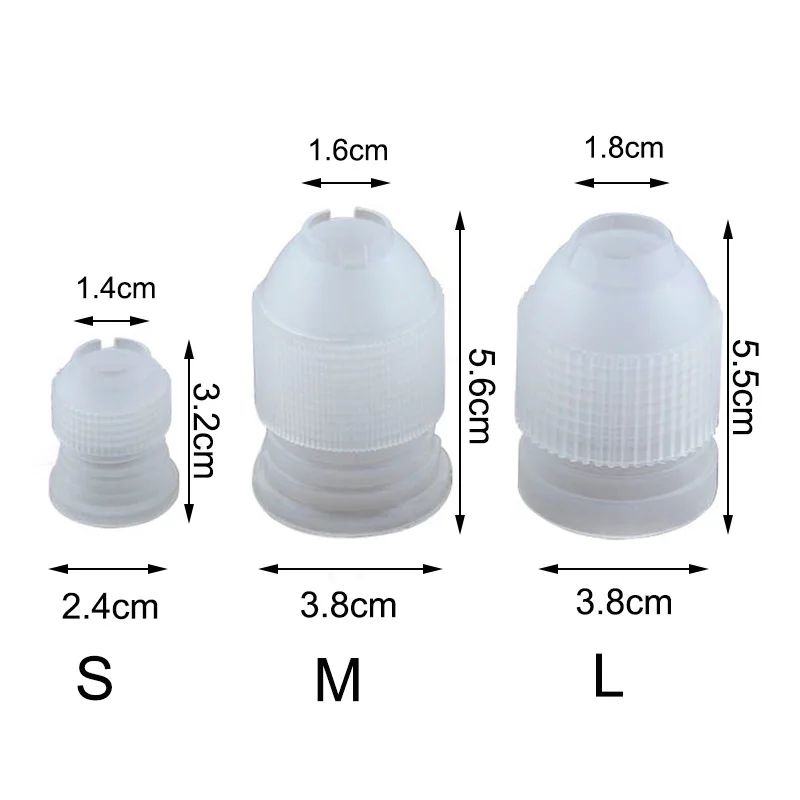 3 размера много пластиковые украшения рот конвертер адаптер Кондитерские советы разъем украшения торта инструменты аксессуары для выпечки