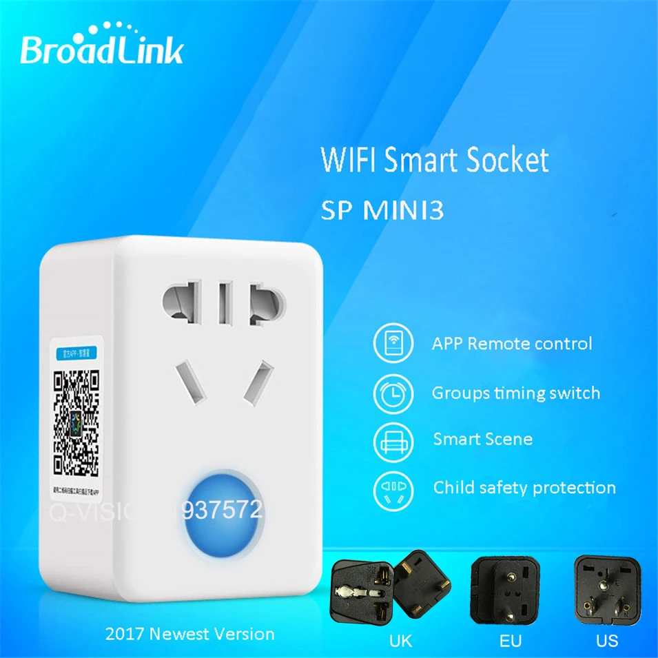 Broadlink SP Mini3 интеллектуальная беспроводная (Wi Fi) Беспроводной дистанционного