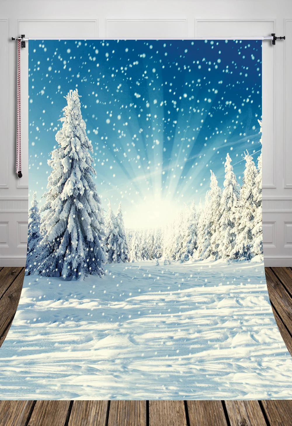 winter outdoor scene printed christmas photography