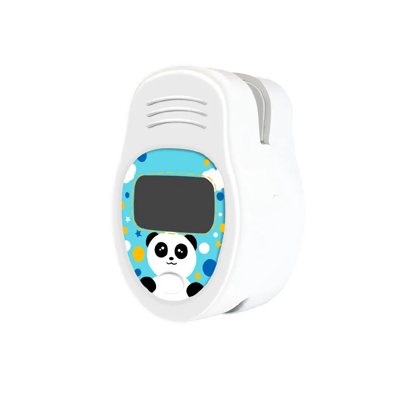 

Home pediatric oximeter children use cute panda design two-color display SPO2 blood oxygen saturation monitor