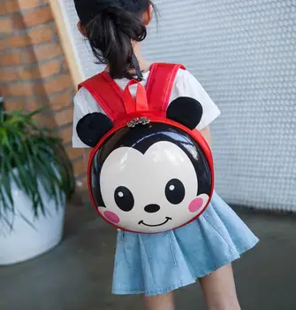 

3D Waterproof EVA Cartoon Eggshell Chick Pattern Backpack Kindergarten Primary Creative Children Mickey School Bags