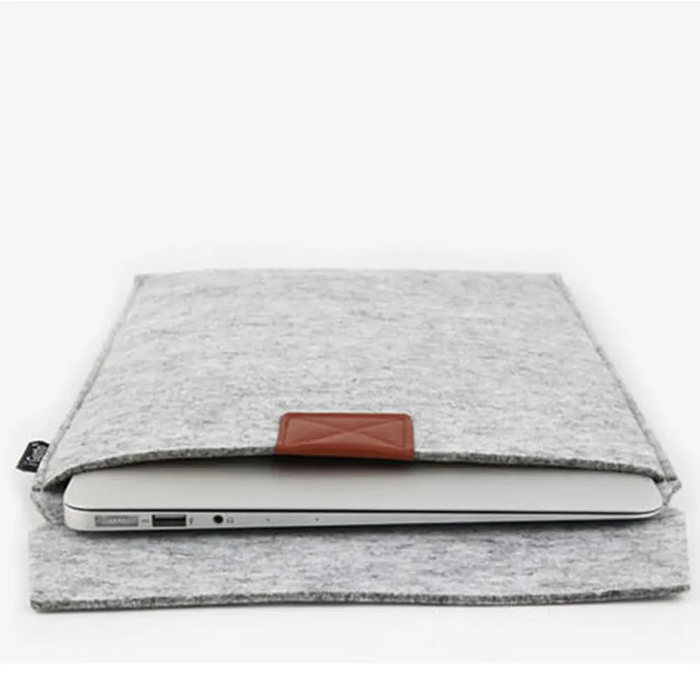 Шерстяной войлочный конверт сумка для ноутбука кожаный чехол (10 шт.) MacBook Air 13 11 Pro
