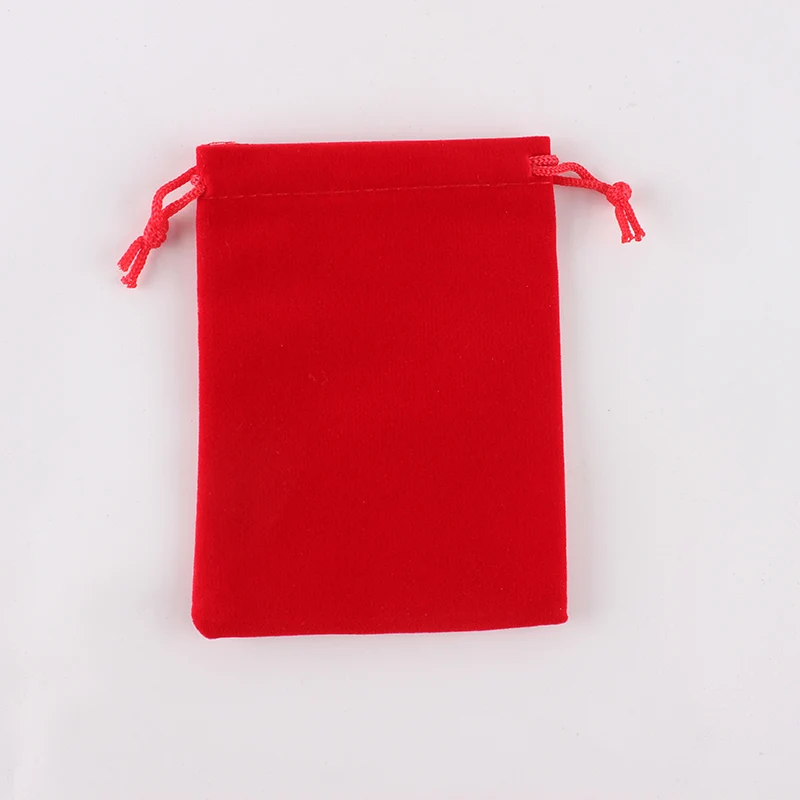 10 шт/лот 9*12 см высокого качества с индивидуальными принтами бархатный шнурок мешок фабричная упаковка сумки - Цвет: red
