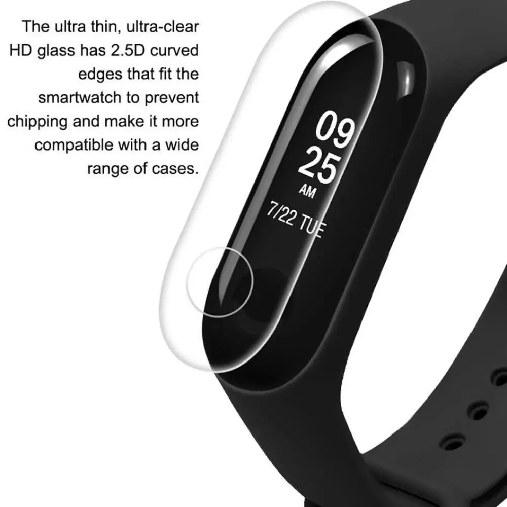 5PC Ultra-thin Matte Film Full Screen Protector For xiaomi miband 3 Mi band 3 Smart Watch Clear Screen Protection Film