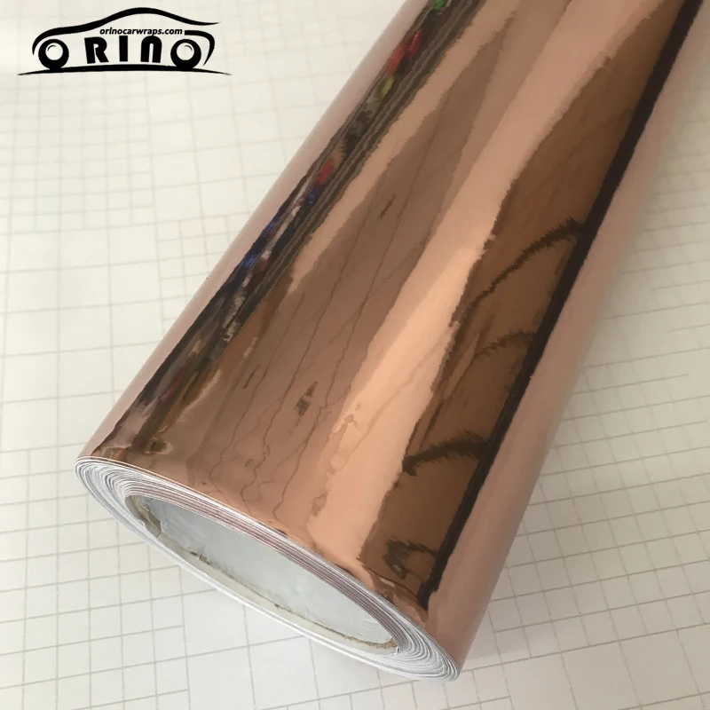 Chrome Mirror Rose Gold Vinyl Film Sticker-2