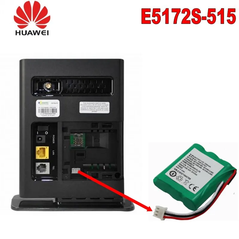 Unlocked HUAWEI E5172s 515 LTE Router TDD 2300 2600MHz Band включая батарею 1500mAh|battery 1000mah|batteries batteriesbattery battery