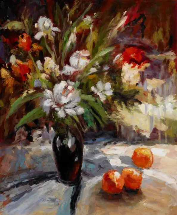 Большой размер абстрактные цветы в вазе картина маслом Печать на холсте современный минималистский плакат с орхидеей художественная Настенная картина Куадрос Декор - Цвет: PC782