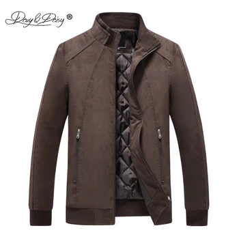 

DAVYDAISY 2019 New Arrival Autumn Winter Man Jacket High Quality Faux Leather Warm Thick Coat Men Bomber Jackets XL-4XL JK089