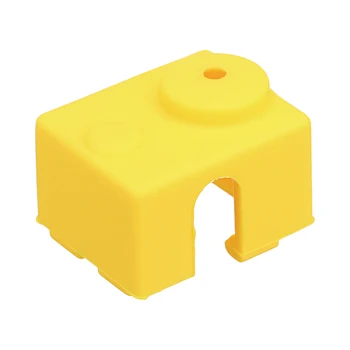 

BLEL Hot For E3D V6 Silicone Case Box sleeve For V6 PT100 Hot End Cover 3D Printer(yellow)