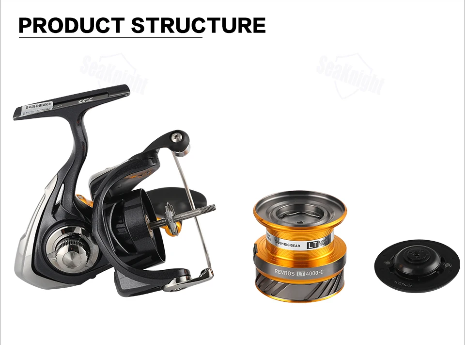 DAIWA REVROS LT 1000 2000 2500 3000C 4000C 5000C Спиннинг рыболовная Катушка Алюминий ручка Морская Рыбалка снасти