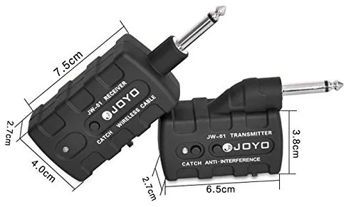JW-01 перезаряжаемый 2,4 ГГц Аудио беспроводной цифровой передатчик гитары приемник для гитары, бас, мандолин, банджо Универсальный