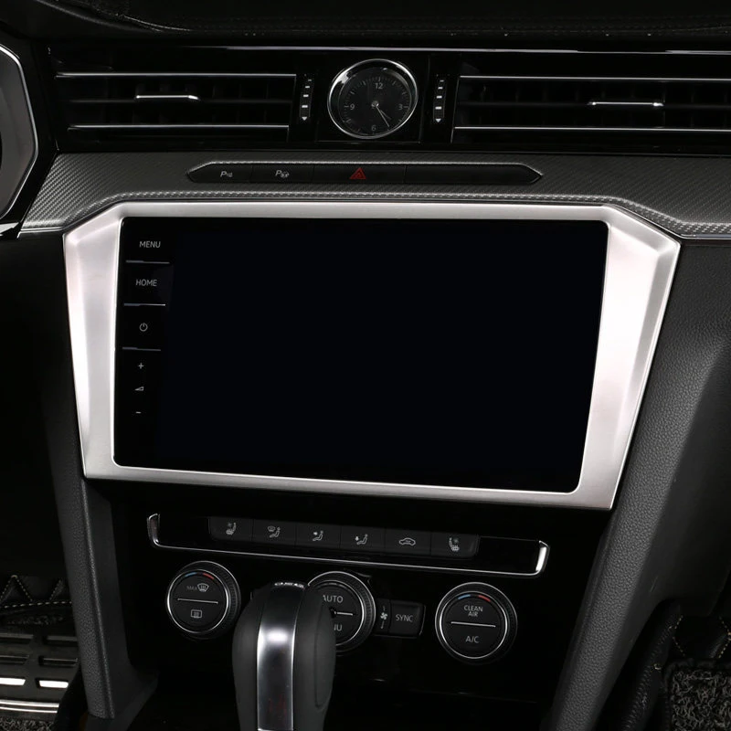 For VW Volkswagen Passat B8 / Arteon Wagon 2017-2020 Stainless 9.25“ GPS Screen Navigation Frame Trim Sticker Car styling | Автомобили и