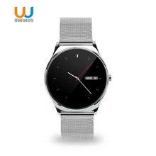 2016 UWATCH New 0.98mm Round Screen Smart Watch Bluetooth Heart Rate Monitor Smartwatch For IOS Android PK Makibes US03 k88h u8
