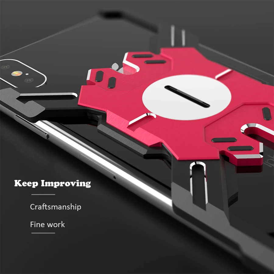 Suntaiho for iPhone XR XS MAX case Armor Metal Shockproof Tank Case for iPhone 7 X 8 6 PLUS Hero Mechanical Arm Heavy Duty Cover Suntaiho for iPhone XR XS MAX case Armor Metal Shockproof Tank Case for iPhone 7 X 8 6 PLUS Hero Mechanical Arm Heavy Duty Cover
