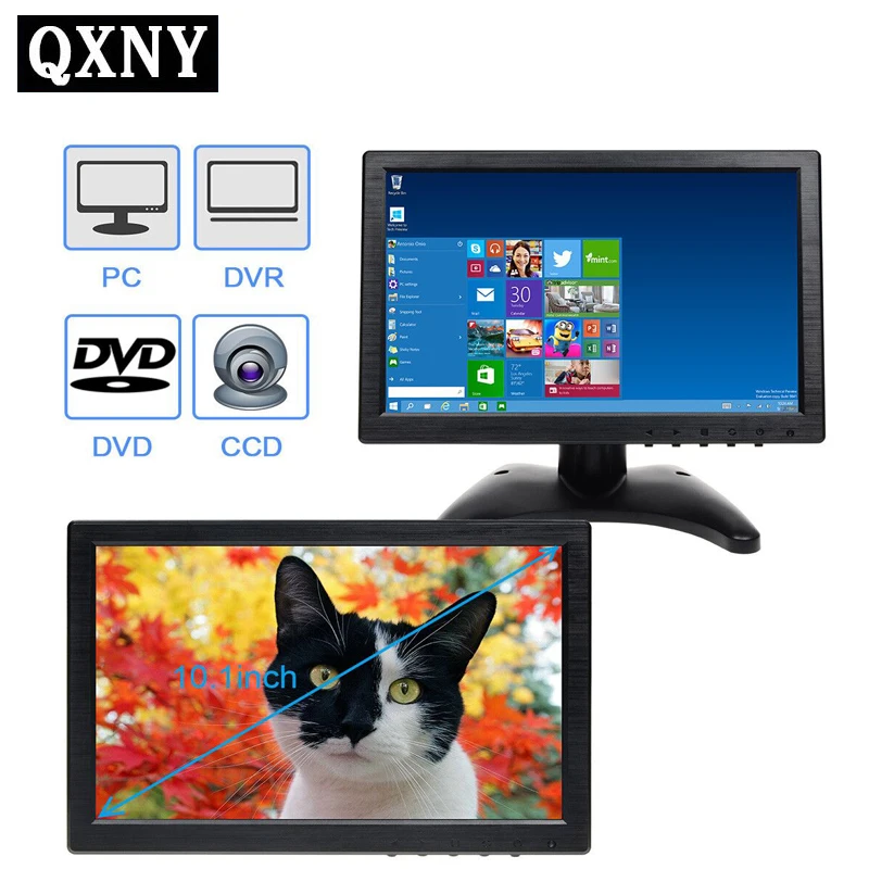  10.1 Inch Lcd Monitor Car Mp5 Player Display Color Screen Ps3 Ps4 Xbox Pc Gaming Reverse Camera Hd 