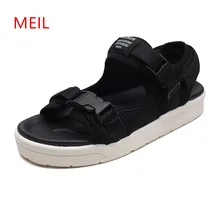 Мужские сандалии Летняя Мужская обувь Босоножки, шлепанцы Для мужчин дышащие уличные слипоны пляжные сандалии повседневные сандалии для подиума Erkek Sandalet