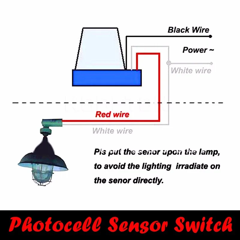 Automatic Auto On Off Photocell street Light Switch Photo Control Photoswitch Sensor DC12v 50-60Hz 10A free shipping 2pcs  (6)