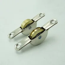 Brand New 10Pieces Sliding Door Roller Cabinet Copper Wheel Pulley For Wardrobe Cupboard Window Furniture Hardware