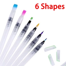 6 шт большая емкость, набор кистей для самостоятельного увлажнения, ручка для каллиграфии, товары для рукоделия, разные формы