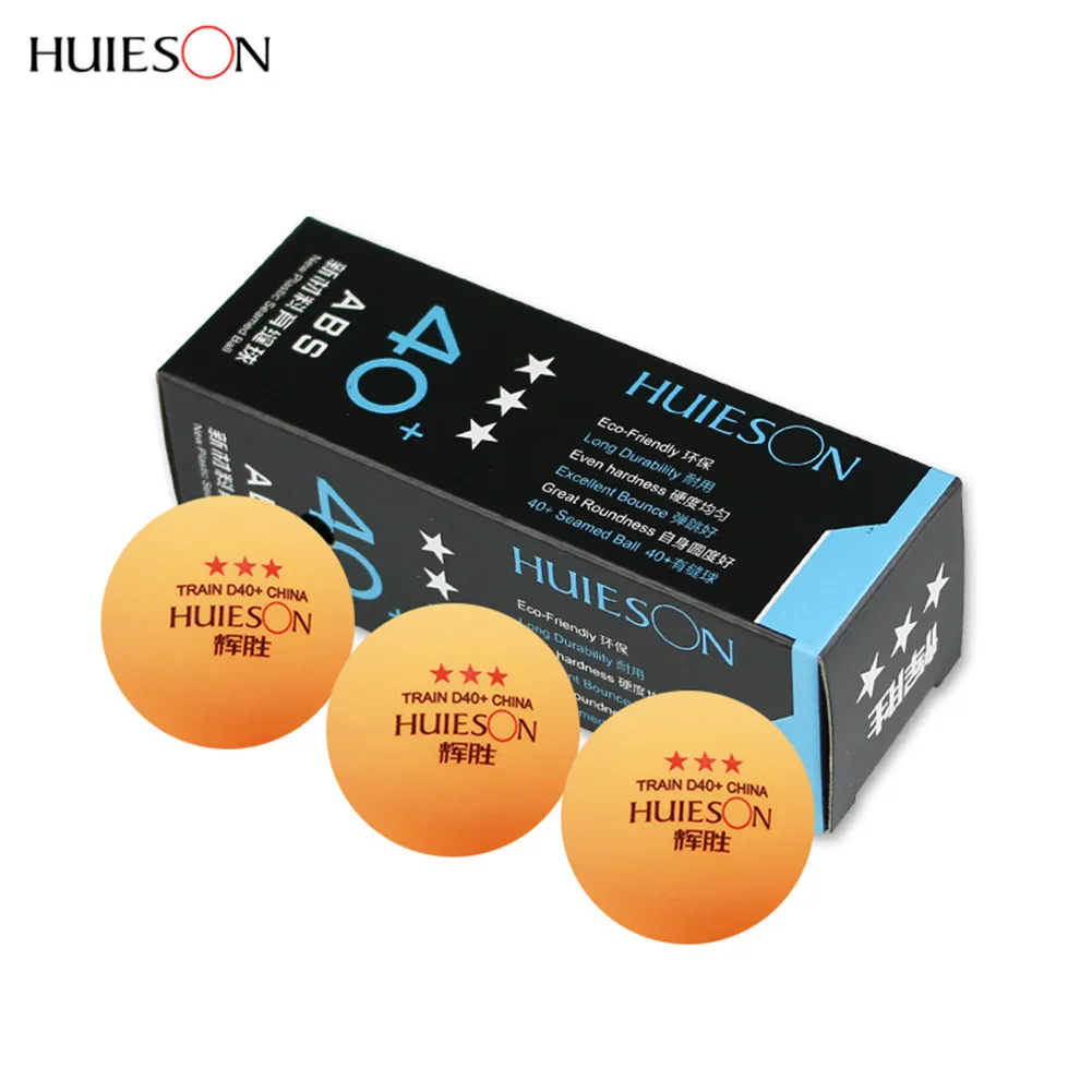 Huieson 3 шт./упак. уровня 3 звезды настольный теннис поли шаров 40 + мм ABS Пластик Настольный теннис обучение мяч
