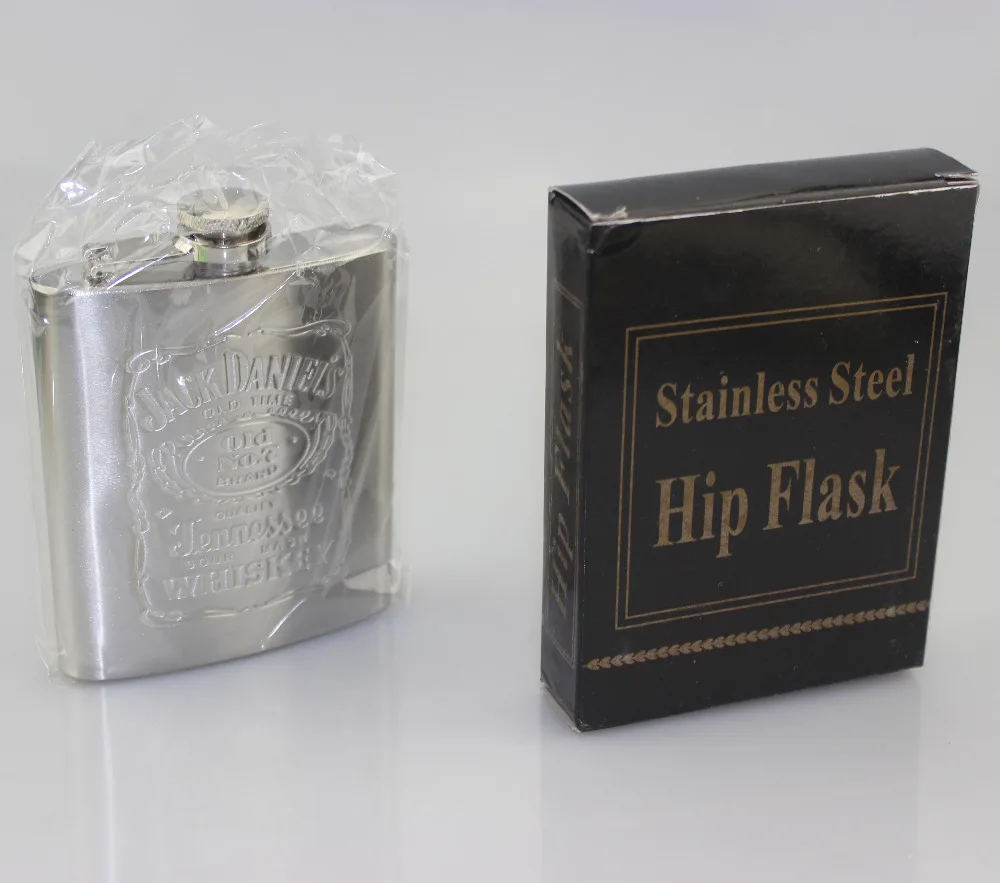 

Stainless Steel Flask flagon 7oz