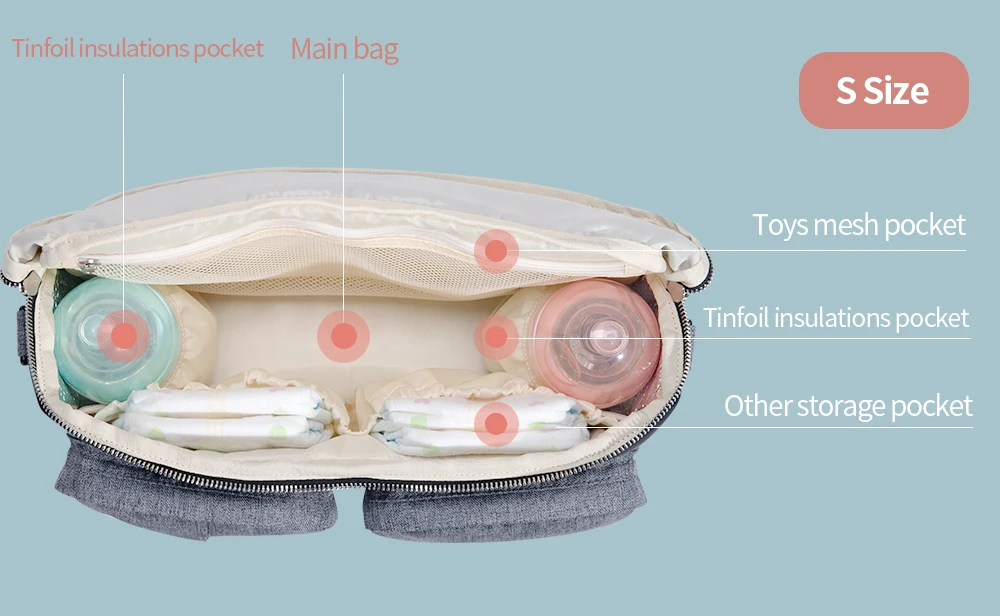 Diaper Bag For Baby Stuff Nappy Bag Stroller Organizer