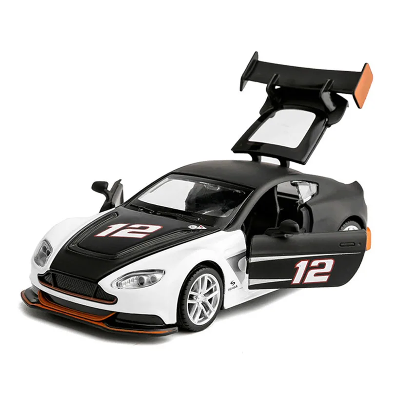 Модель гоночного автомобиля Martin GT3 1/32 модель из сплава с 4 открывающимися дверями