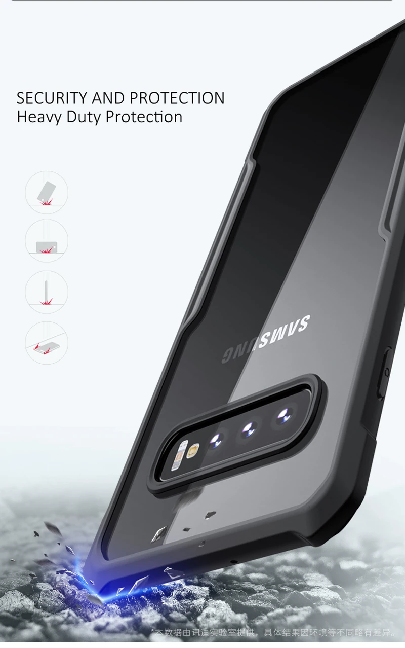 Для samsung Galaxy S10 Plus S10 чехол для телефона Xundd подушки безопасности противоударный прозрачный защитный чехол для Galaxy S 10 S10+ S10e чехол Funda