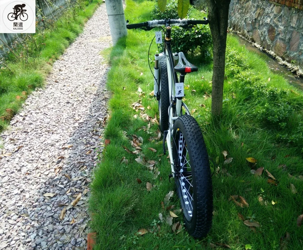 Best Kalosse 26*4.0 inch snow bike Full suspension fat bicycle mountain bike 21/24/27/30 speed 26er Hydraulic brakes 10 Best Kalosse 26*4.0 inch snow bike Full suspension fat bicycle mountain bike 21/24/27/30 speed 26er Hydraulic brakes 10