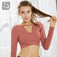 Спортивный топ для фитнеса, женский укороченный Топ с длинным рукавом, рубашка для йоги и бега, Спортивная футболка, женская спортивная одежда, топ для тренировок