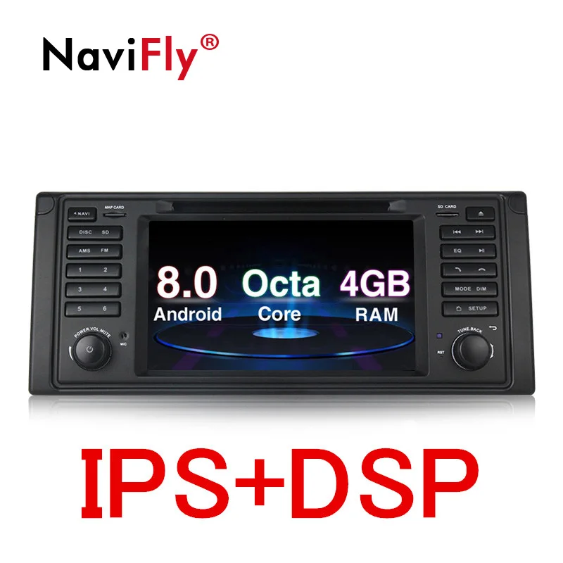 Flash Deal NaviFly car multimedia player for bmw E39 X5 M5 E53 car dvd gps system Video audio stereo player head unit IPS DSP 4GB+32GB 0