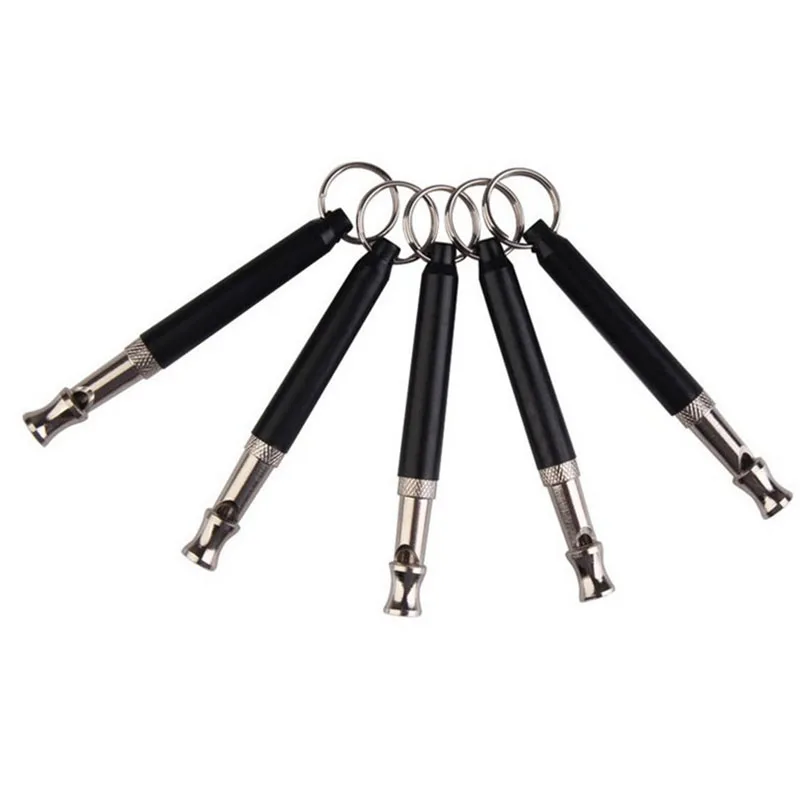 

Fashion 1Pc Adjustable Animal Training Black Ultrasonic Device Flute Dog Whistle Pet Supplies Gift