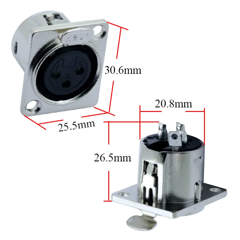 3pin XLR Female jack