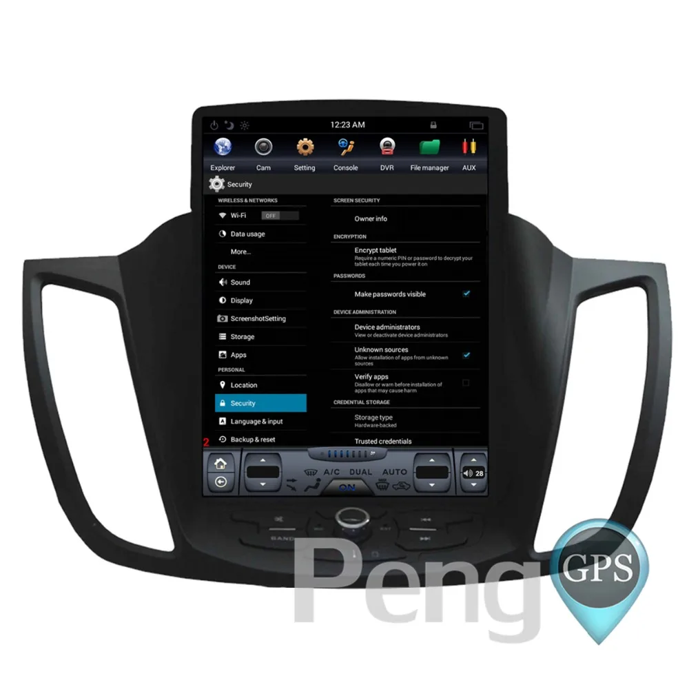 Flash Deal Android 7.1 Car Radio for Ford Kuga 2013 2014 2015 2016 2017 GPS Navigation DVD Player Tesla Vertical IPS Screen 2G+64G Headunit 5