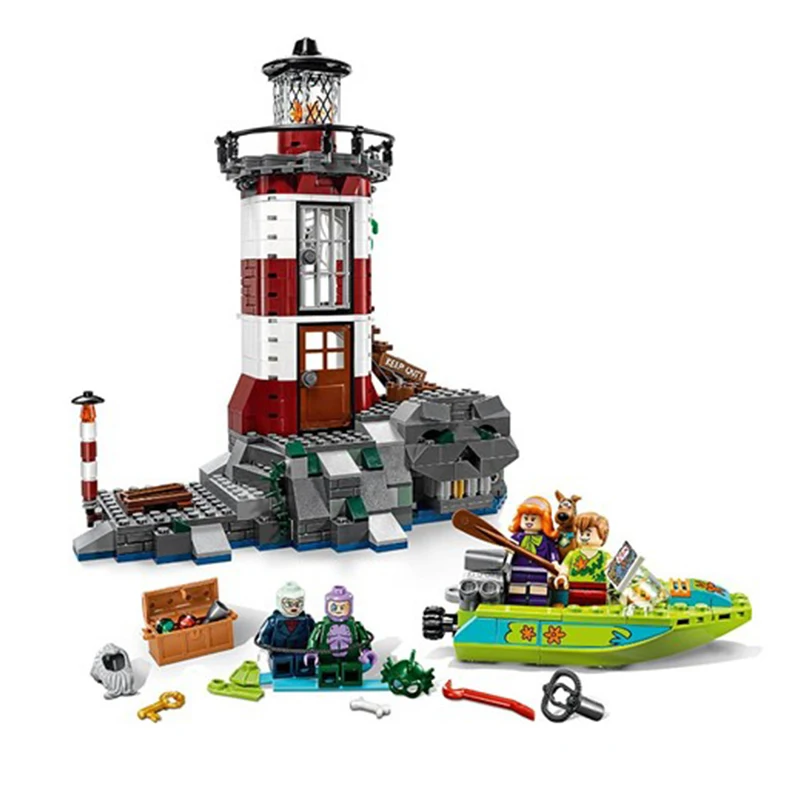 Ajuste-Legoness-75903-Scooby-Doo-embrujada-faro-conjunto-Animal-perro-Mini-figura-Bela-10431-bloques-de (4)