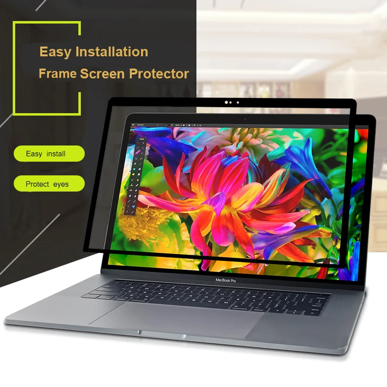XSKN for A1706 Touch Bar Macbook Pro 13 inch Screen Protector Anti blue Ray Clear HD Laptop Protective No Glue Cover Film |