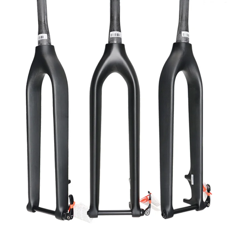 

carbon fiber MTB bicycle front fork 27.5 / 29er rigid fork MTB bicycle disc brake front fork 1-1 / 8'