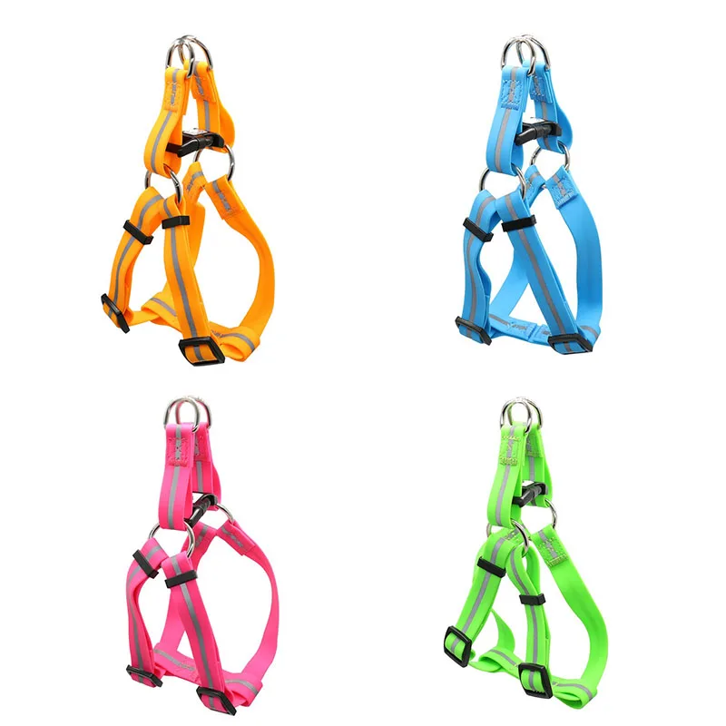 Outdoor Waterproof dog harness reflective pet Chest strap Adjustable