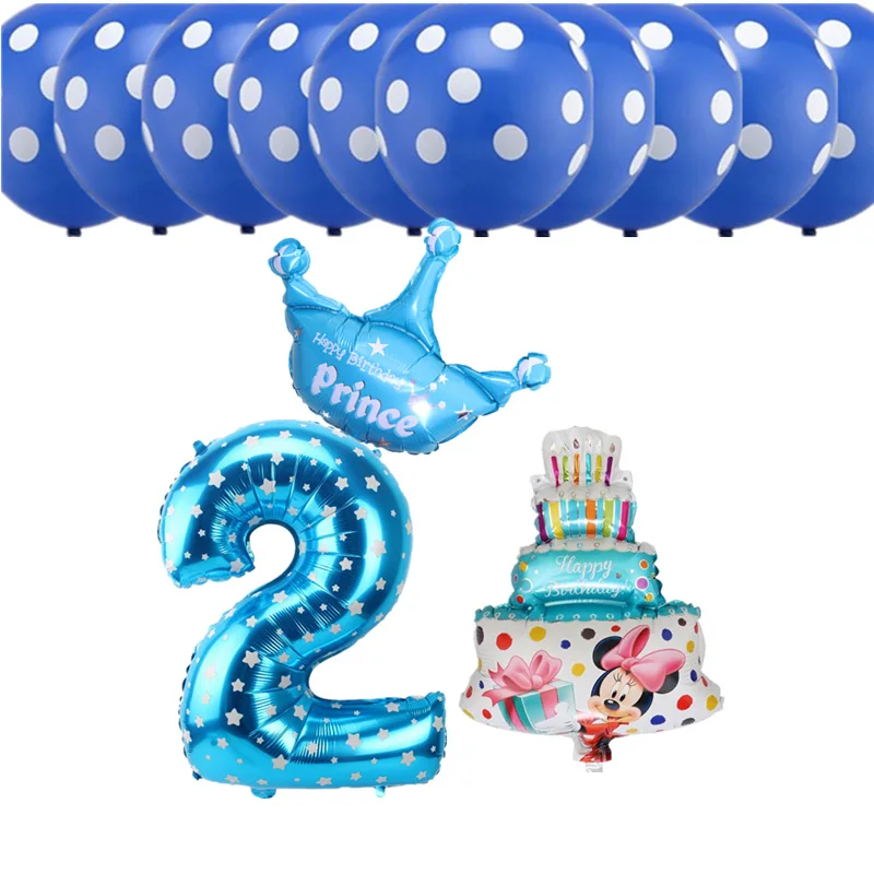 13 шт./лот, цифровые воздушные шары из фольги 1, 2, 3, 4, 5, 6, воздушные шары на день рождения для детей, украшения на день рождения, латексные воздушные шары в горошек для детей - Цвет: style 23