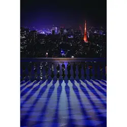 Пользовательские виниловая ткань Темный город ночь Эйфелева башня фотографии фонов для модели детское свадебное фото студия портрет фоны