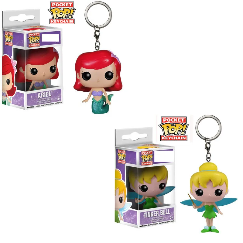 Funko POP DISNEY брелок MALEFICENT Chessur Goose STITCH HARRI POTTER ПВХ Фигурка Ариэль коллекция игрушек для детей подарок