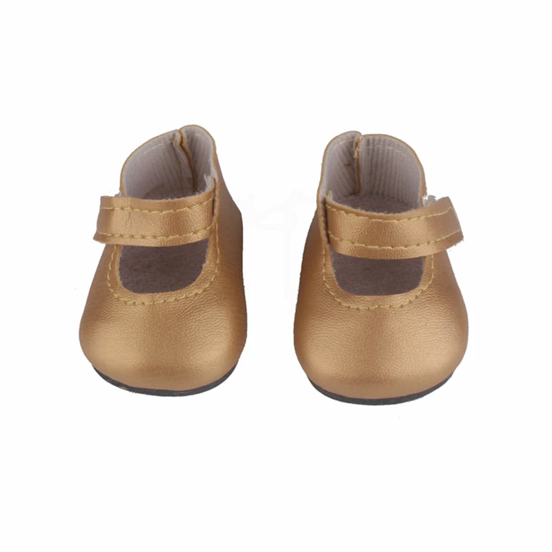 18 Inch Doll Shoes American PU Leather Fit 43 cm Baby 7cm For BJD blyth 1/3 Girl doll doll shoes doll accessories