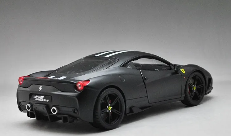 1:18 Ferari 458 SP сплав супер модель автомобиля матовый черный издание в твердой обложке