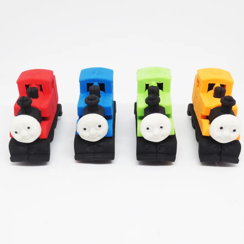 

Creative cartoon detachable DIY Car and Train eraser school student Correction rubber stationery office pencil eraser supplies