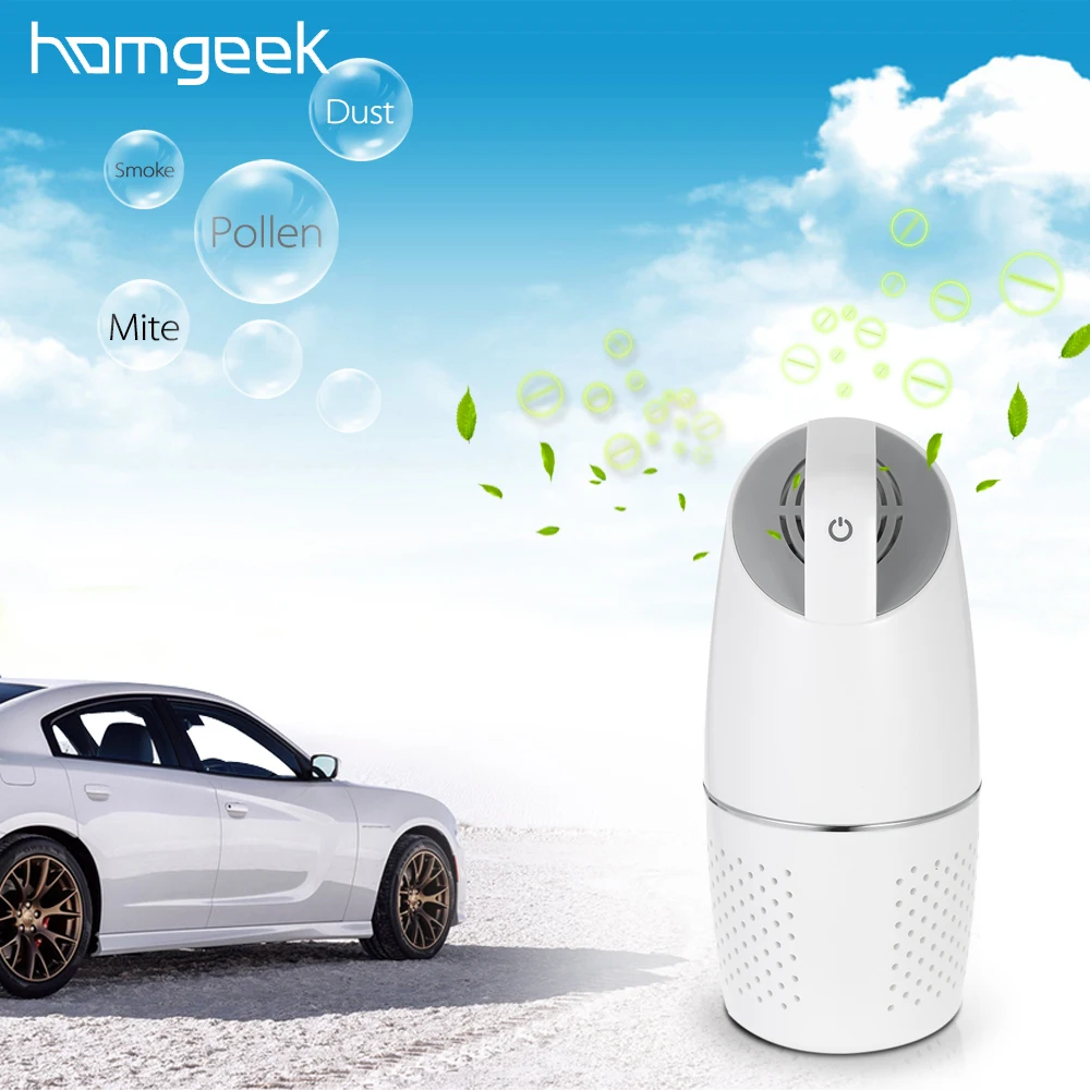 Homgeek Car Air Purifier Professional Car Purifier 8W HEPA filter Air