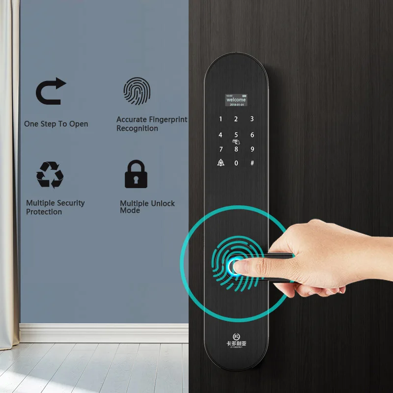 App Bluetooth Wifi Gateway Doorlock Fingerprint Smart Lock Passcode IC