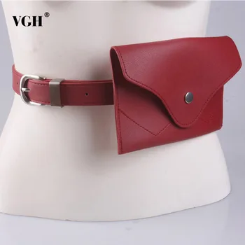 

VGH 2019 Spring PU Leather Women's Belts And Small Bag Women Elegent Belt With Three Colors Female Casual Fashion Tide New