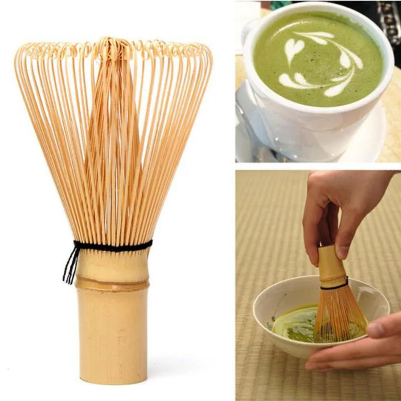 

Matcha Green Japanese Ceremony 64 Matcha Tea Powder Stirring Brush Whisk Bamboo Whisk Kitchen Accessories Useful Tools