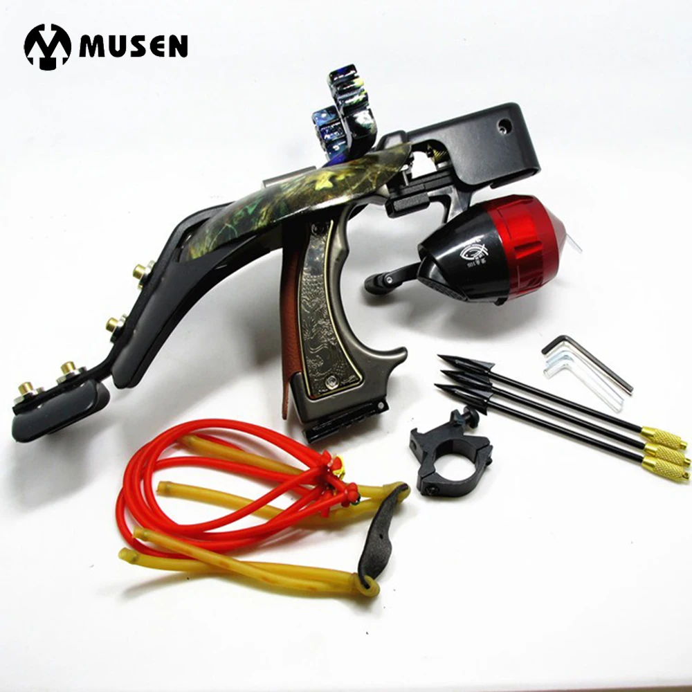Hunting Fish Slingshot with Red Laser Shooting Fish Artifacts Recurve